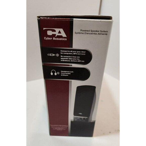 Cyber Acoustics CA 24S  Powered Speakers NIB - Picture 3 of 11
